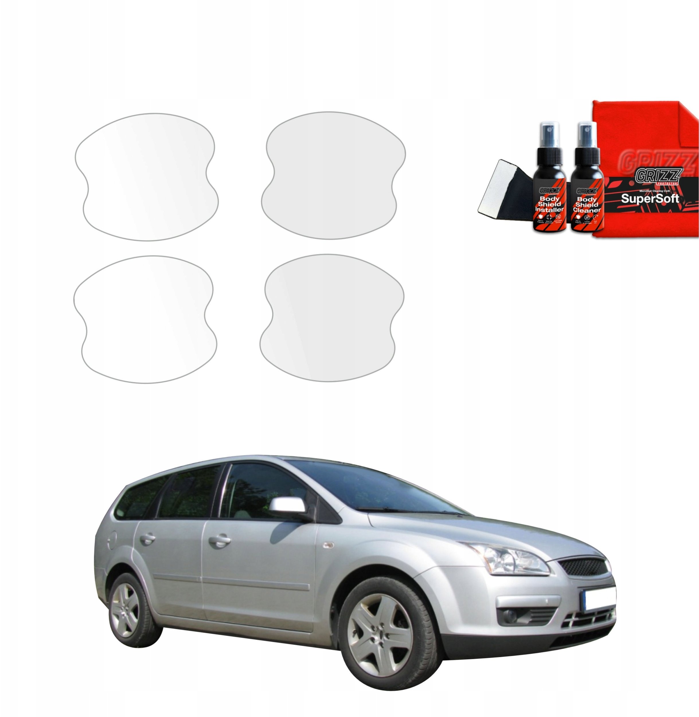 GrizzGlass pod klamki BodyShield do Ford